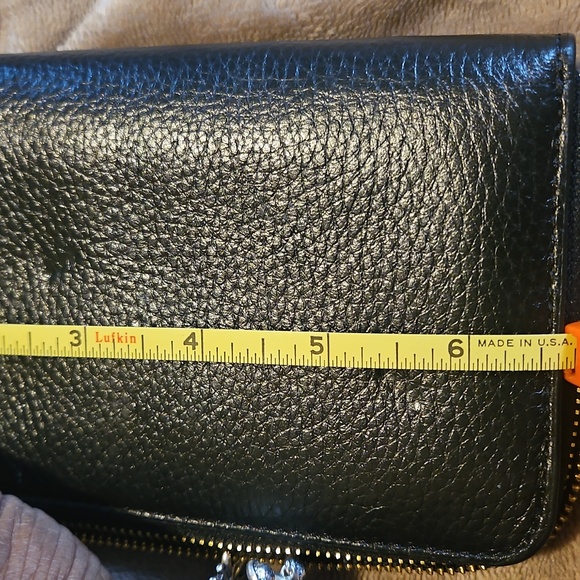 Coach Pebbled Leather Wallet with Gold Accents - Picture 8 of 8